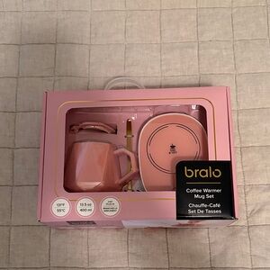 Brab Pink Coffee Warmer Mug Set